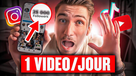 1 vidéo par jour sur les réseaux sociaux